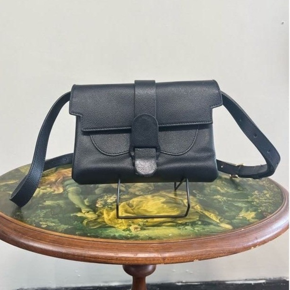 Senreve Aria Belt Bag - Black Pebbled Leather - Picture 1 of 5